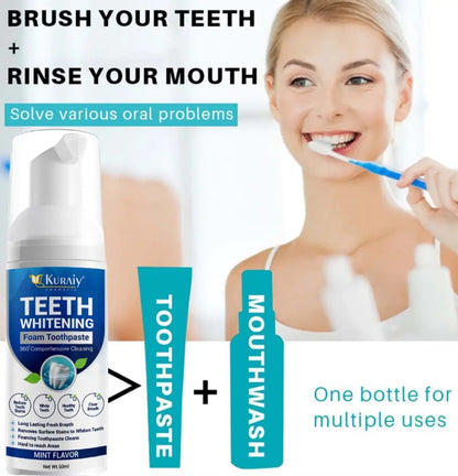 TEETH WHITENING FOAM (BUY 1 GET 1 FREE)