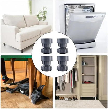Anti Vibration Adjustable Bracket Base for Washing Machine (Set of 4)