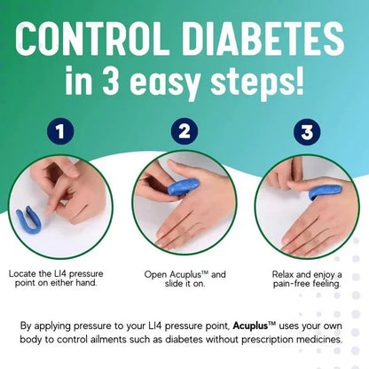 Acuplus+ Sugar Control Acupressure Point Clip - Buy 1 Get 1 FREE (sugarfitOfficial )🔥